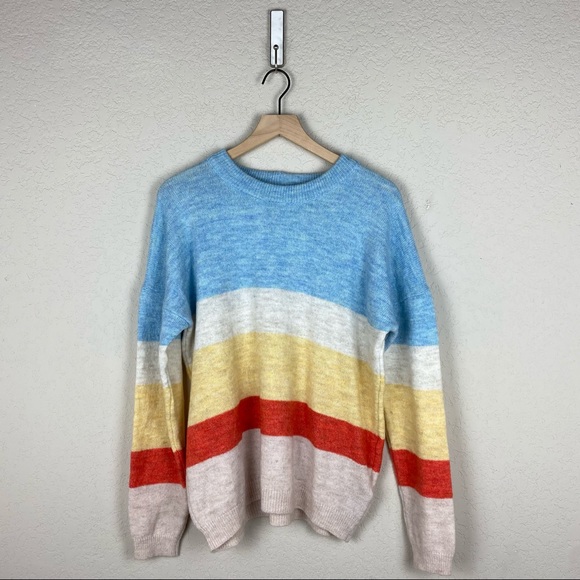 Urban Outfitters Primary Color Block Sweater - Picture 1 of 8